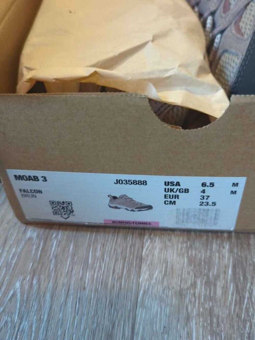 Merrell Moab 3 falcon women's size 6.5 new in box - Picture 4 of 4